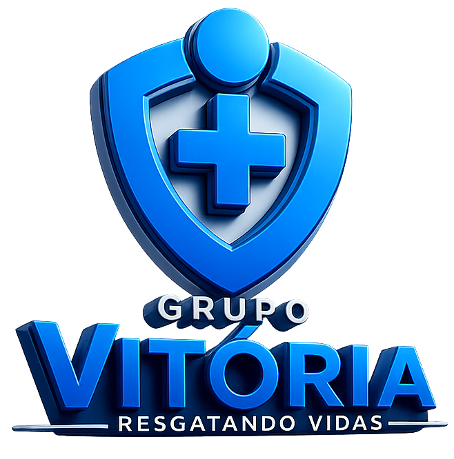 Logotipo vertical do Grupo Vitória